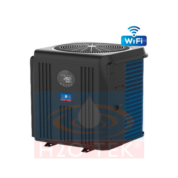 Bomba de Calor Ahorrador de Energia Full Inverter, Wifi, para Alberca, Tipo Vertical Cap. 12.5 KW 42,662 BTU/H 220 VOLTS Marca H2OTEK
